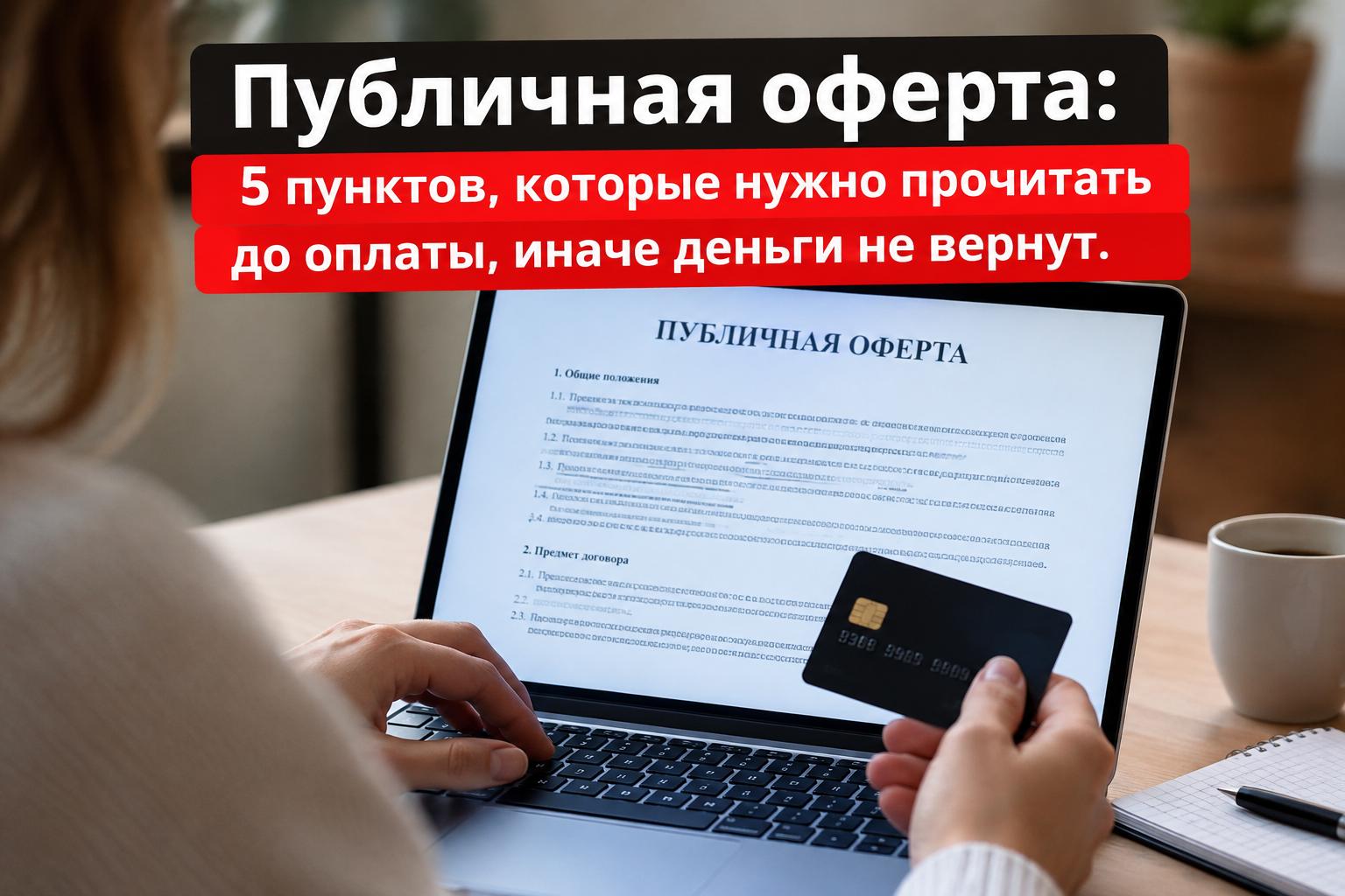 Нажали «Оплатить» и согласились: что на самом деле скрывает публичная оферта